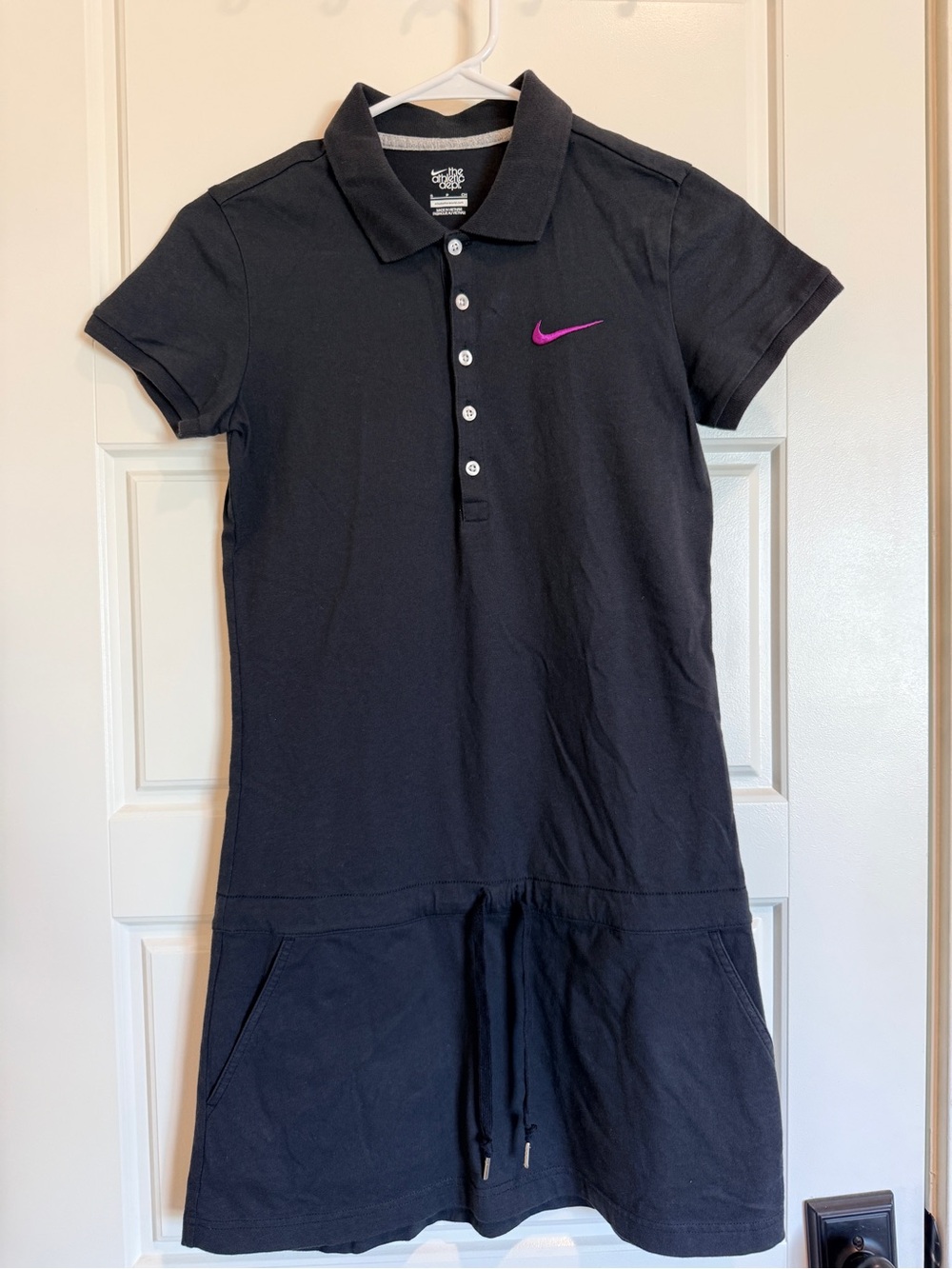 Bundle of two Casual Dresses - Nike Black Polo Mini Dress, Adidas Midi Dress